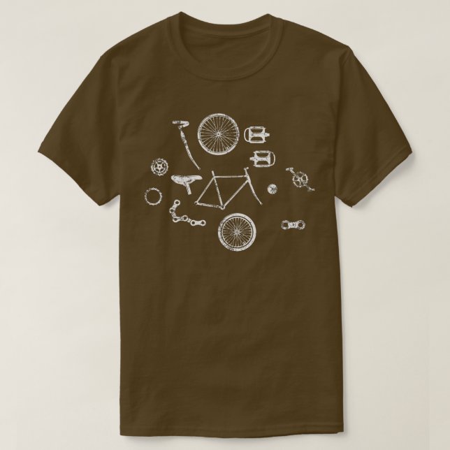 Bicyclist Bicycle  T-Shirt (Design Front)