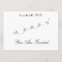 Bicyclist going over the hill customised Invite