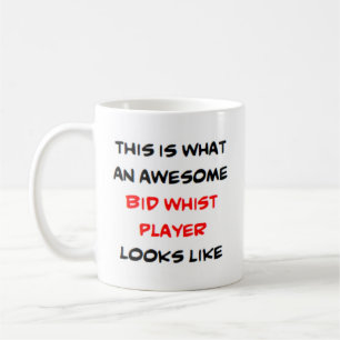 bid whist player, awesome coffee mug