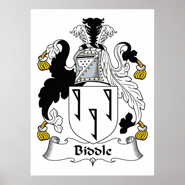 Biddle Family Crest Poster (Front)