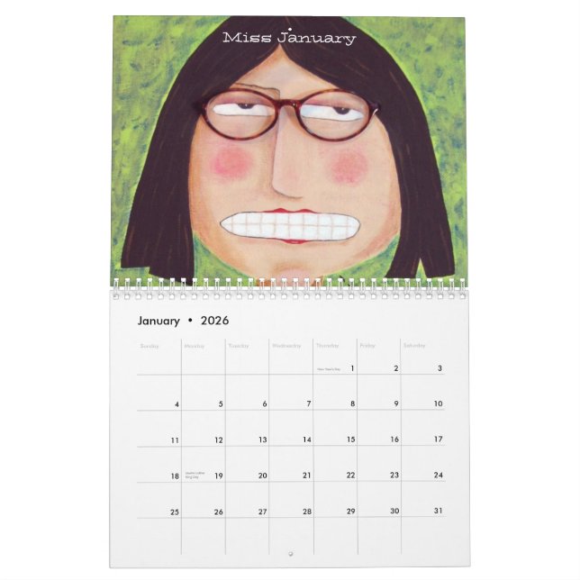 Biddy Brain 2012 Calendar (Jan 2026)