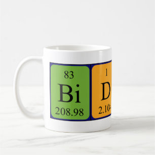 Biddy periodic table name mug