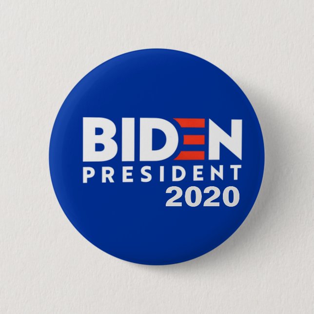 Biden 2020 6 cm round badge (Front)