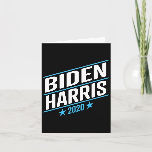 Biden 2020 And Kamala Harris On The One Ticket 2  Card (Front)