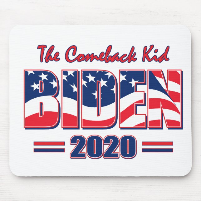 BIDEN-2020-Comeback-Kid Mouse Pad (Front)