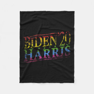 Biden 2020 Gay Pride Lgbt Flag Biden Harris 2020 Fleece Blanket