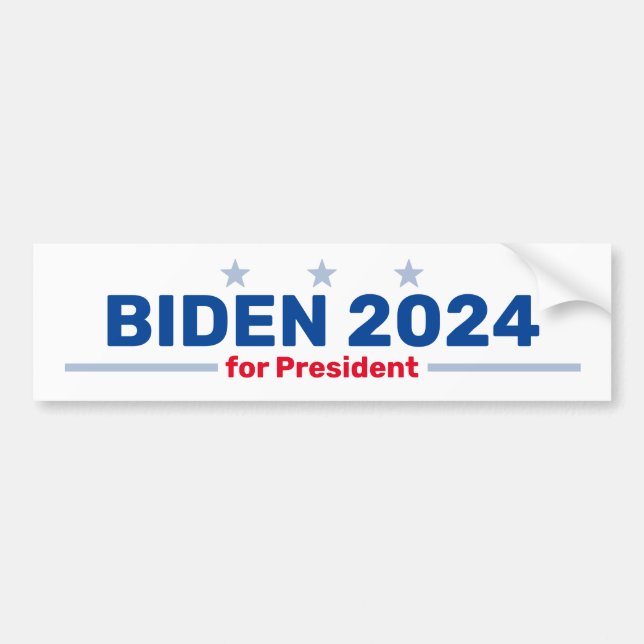 Biden 2024 bumper sticker (Front)