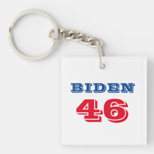 Biden 46 Collegiate Style Key Ring