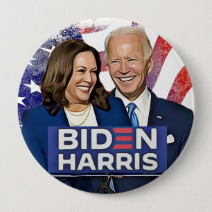 Biden and Harris 2020 Presidential Election 10 Cm Round Badge