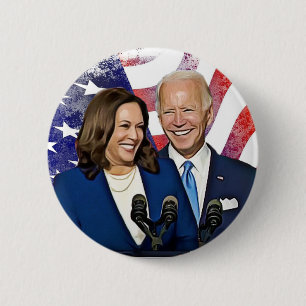Biden and Harris 2020 Presidential Election 6 Cm Round Badge
