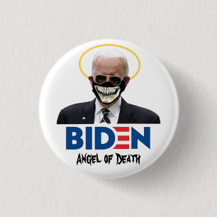 Biden Angel of Death 3 Cm Round Badge