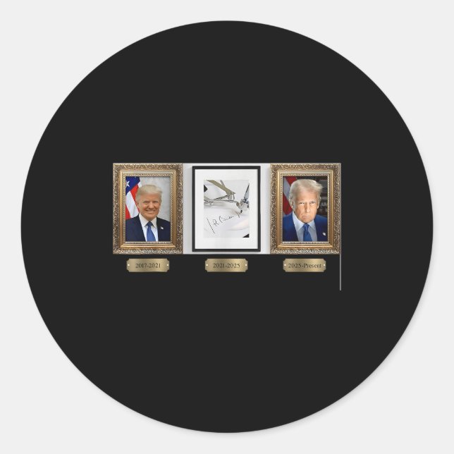Biden Autopen Signature  Classic Round Sticker (Front)