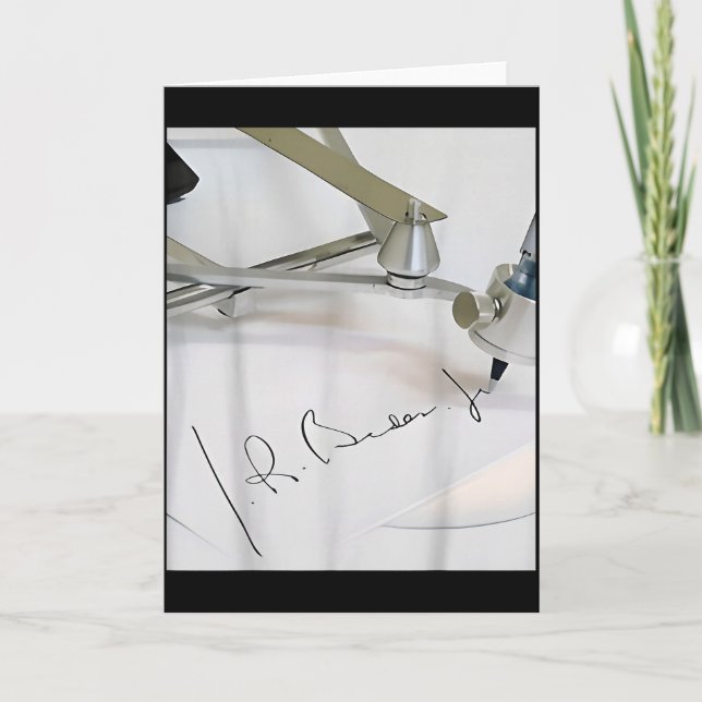 Biden Autopen Signature Funny  Card (Front)