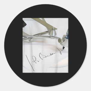 Biden Autopen Signature Funny  Classic Round Sticker