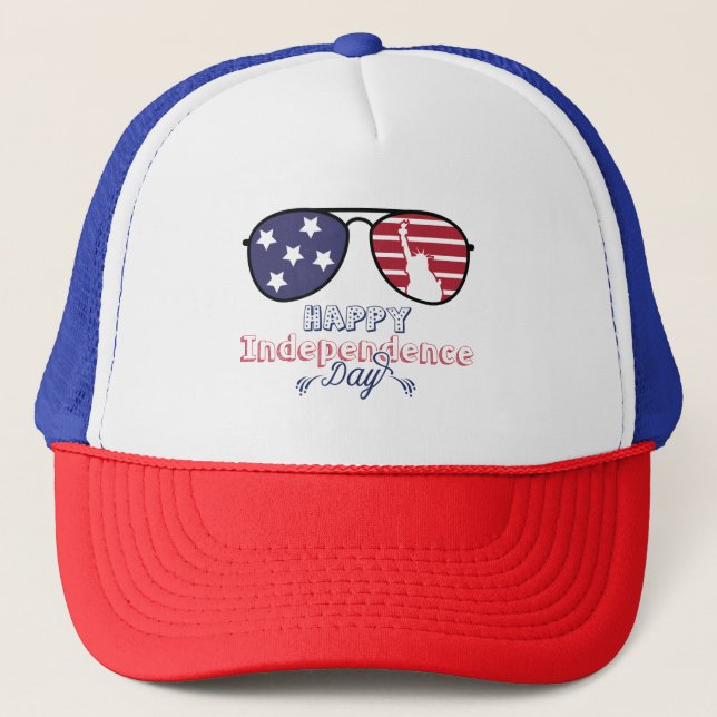 Biden Aviators Independence Day  Trucker Hat (Front)