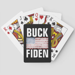 BIDEN BUCK FIDEN PLAYING CARDS