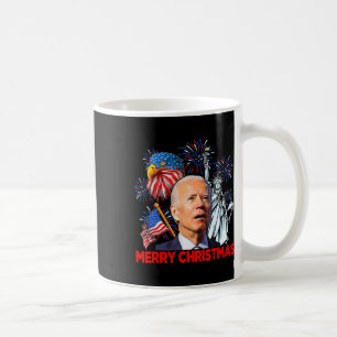 Biden Confused Patriotic Merry Christmas For 4th O Coffee Mug