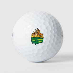 Biden Economic Plan Dumpster Fire Golf Balls