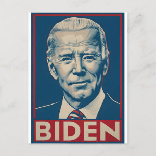 Biden Election 2024 Retro political  Postcard