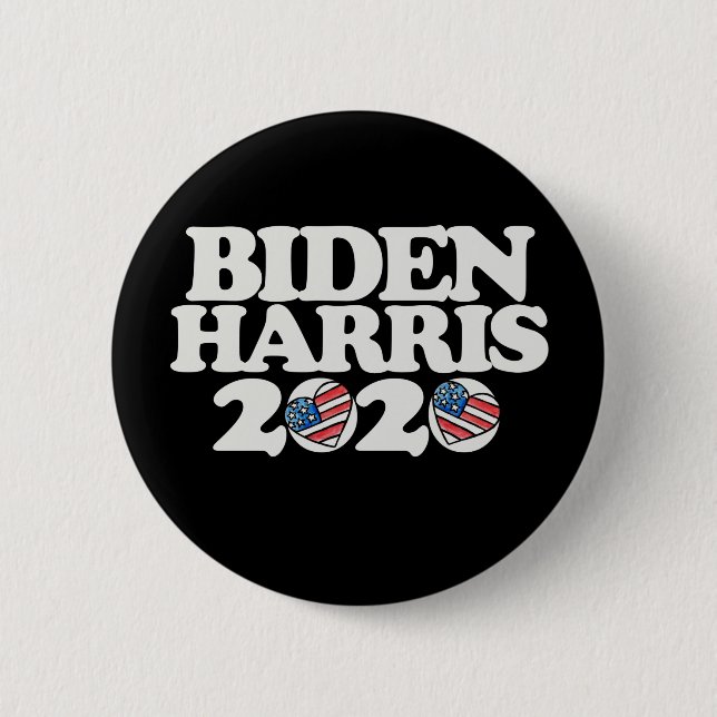 Biden Harris 2020 6 Cm Round Badge (Front)
