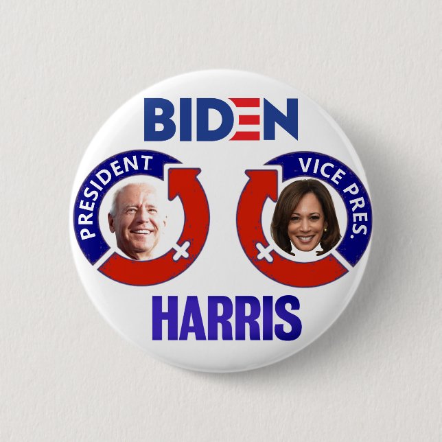 Biden/Harris 2020 6 Cm Round Badge (Front)