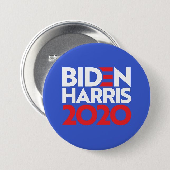 BIDEN HARRIS 2020 7.5 CM ROUND BADGE (Front & Back)