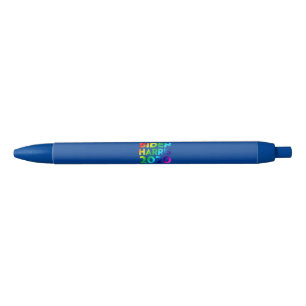 "Biden Harris 2020 - blue Pride rainbow lgbtq Black Ink Pen
