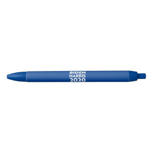 "Biden Harris 2020 - blue white letters Black Ink Pen