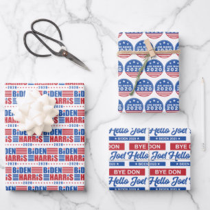 Biden/Harris 2020 Bye Don Patterns Wrapping Paper Sheet