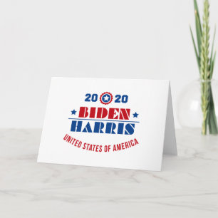 Biden Harris 2020 Card
