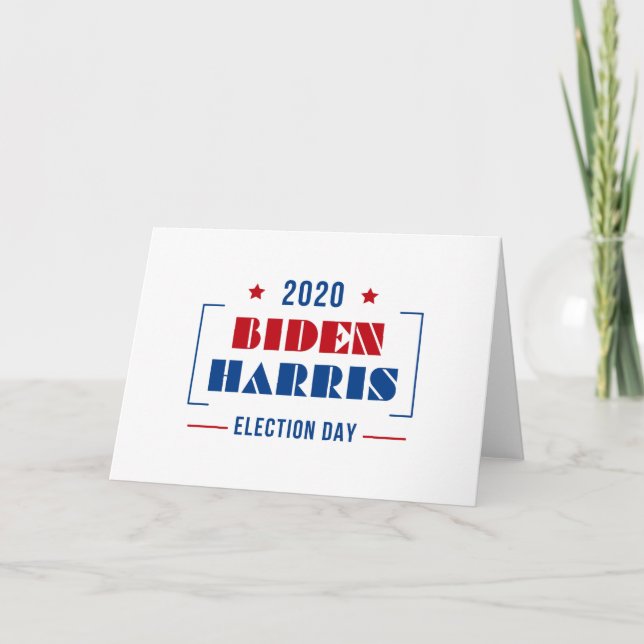 Biden Harris 2020 Card (Front)