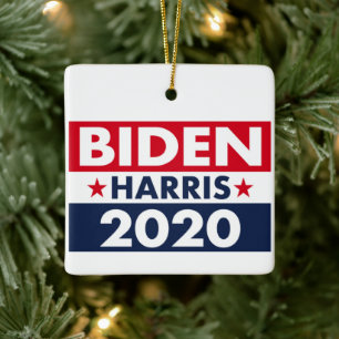 BIDEN HARRIS 2020 CERAMIC ORNAMENT