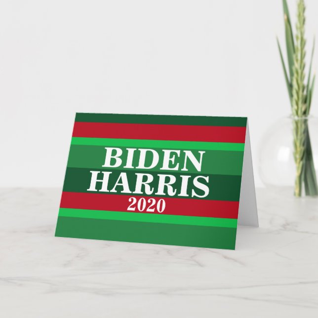 Biden Harris 2020 Christmas Holiday Card (Front)