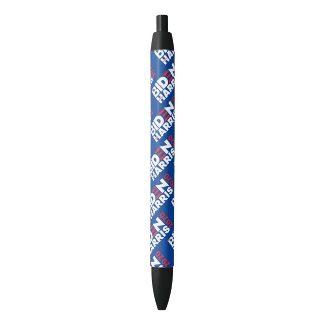 Biden / Harris 2020 Election Campaign Ballpoint Black Ink Pen (Front Vertical)