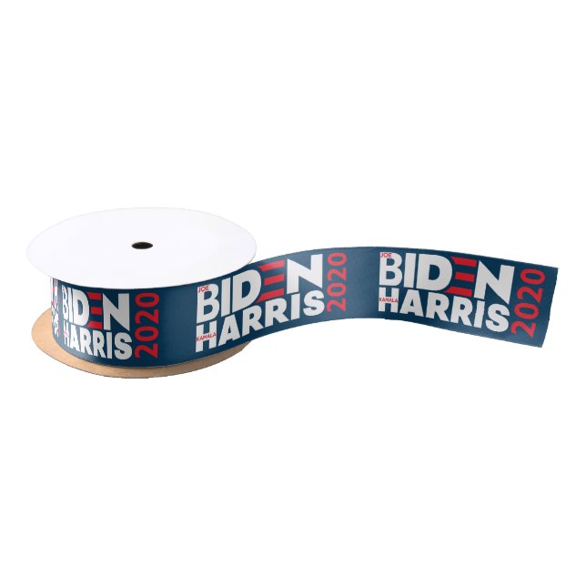 Biden / Harris 2020 Election Campaign Grossgrain / Satin Ribbon (Spool)