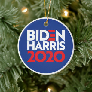 Biden Harris 2020 Holiday Ceramic Ornament