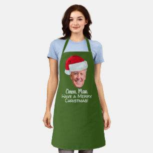 Biden Harris 2020 - Joe Santa Hat - C'mon Man Apron