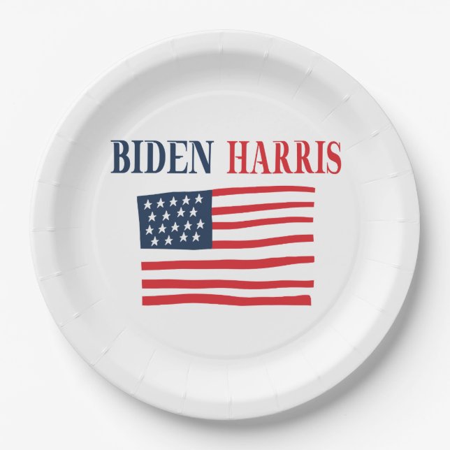 Biden Harris 2020 Paper Plate (Front)