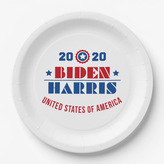 Biden Harris 2020 Paper Plate (Front)