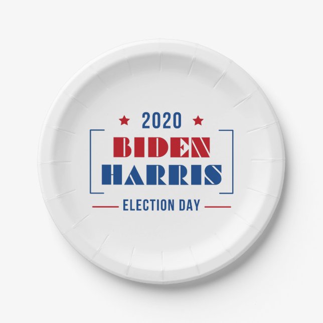 Biden Harris 2020 Paper Plate (Front)