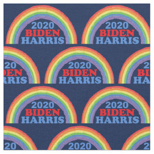 Biden Harris 2020 Rainbow Fabric
