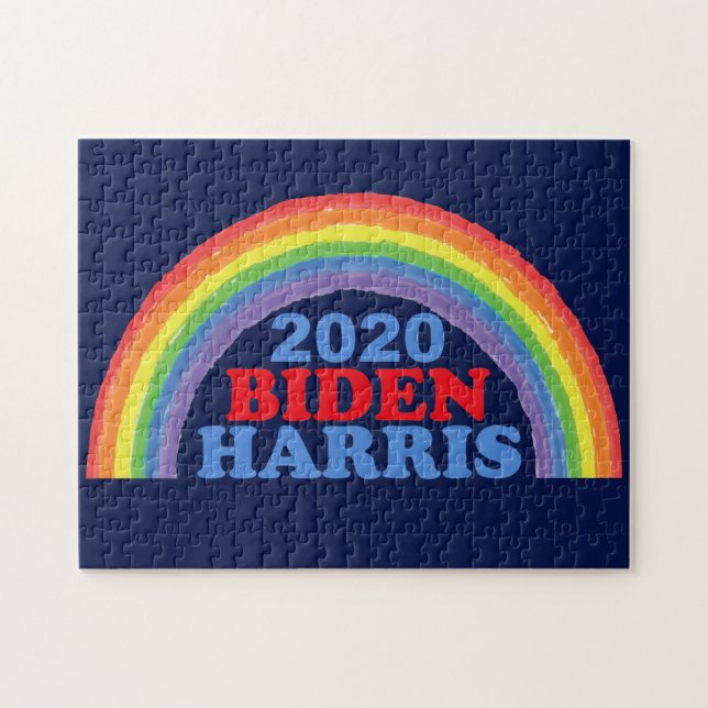 Biden Harris 2020 Rainbow Jigsaw Puzzle (Horizontal)