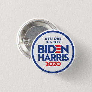 BIDEN HARRIS 2020: Restore Dignity 3 Cm Round Badge
