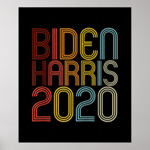 Biden Harris 2020 Retro Vintage Graphic Raglan Poster