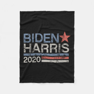 Biden Harris 2020 Vintage Distressed Design Fleece Blanket