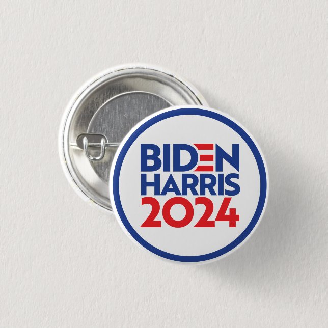 Biden Harris 2024 3 Cm Round Badge (Front & Back)