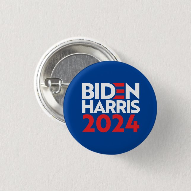 Biden Harris 2024 3 Cm Round Badge (Front & Back)