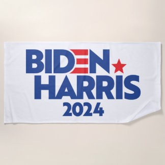 BIDEN HARRIS 2024 BEACH TOWEL