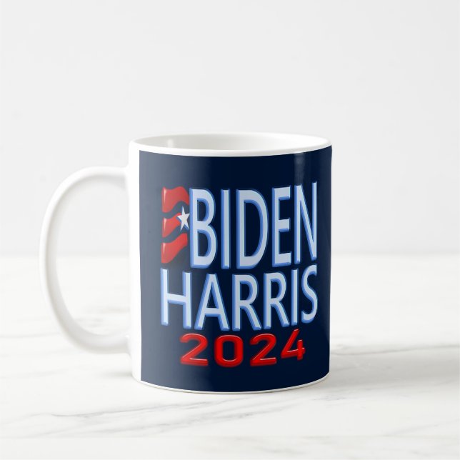 Biden Harris 2024 Election Coffee Mug (Left)