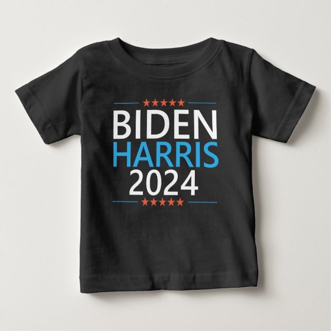 Biden Harris 2024 for President US Election Baby T-Shirt (Front)